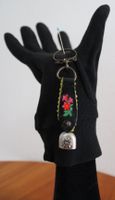 Vintage Schlüsselanhänger, Urchig . Länge ca.9.5 cm.