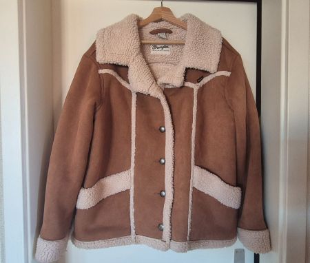 Original Wrangler Damen Sherpa Jacke – USA-Modell – Gr. XL