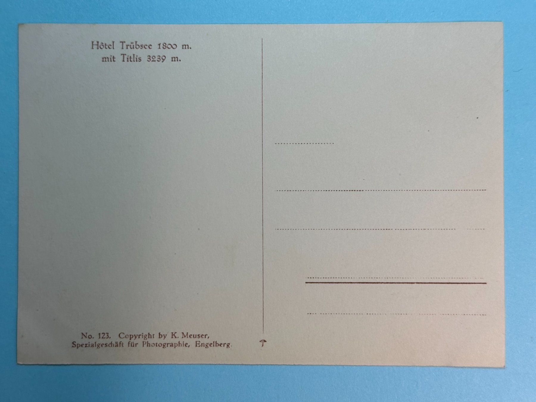 Cartes postales: Hotel Trübsee mit Titlis – D'occasion à Steg VS par danwer74 1