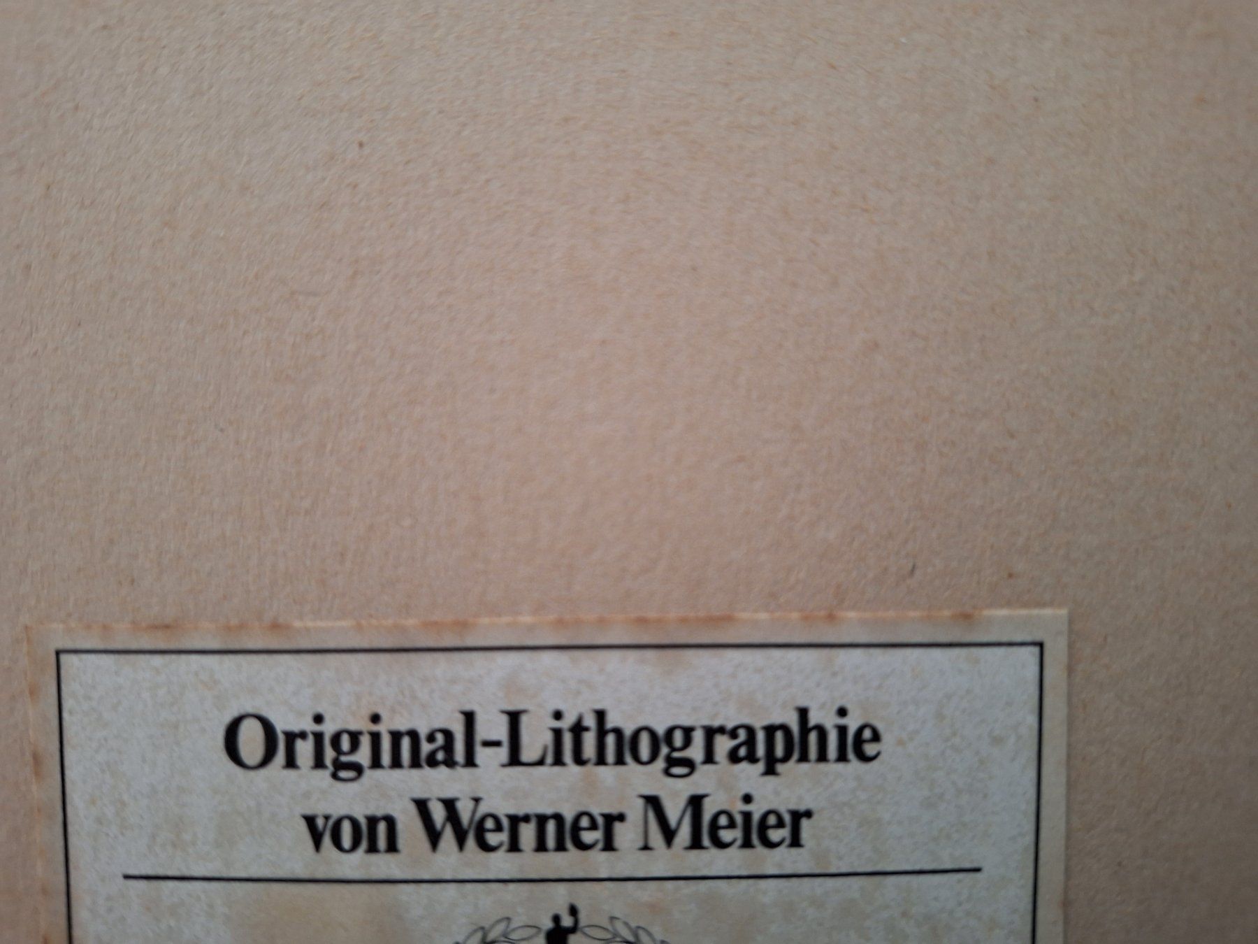 Grafiken & Lithographien: Original-Lithographie von Werner Meier von 1980 – Gebraucht aus Staufen von Finoeggel 1