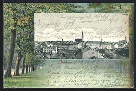 Anklam, Ortsansicht aus der Vogelschau