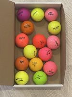 Golfball-Mix: 15 farbige Bälle von diversen Top-Marken