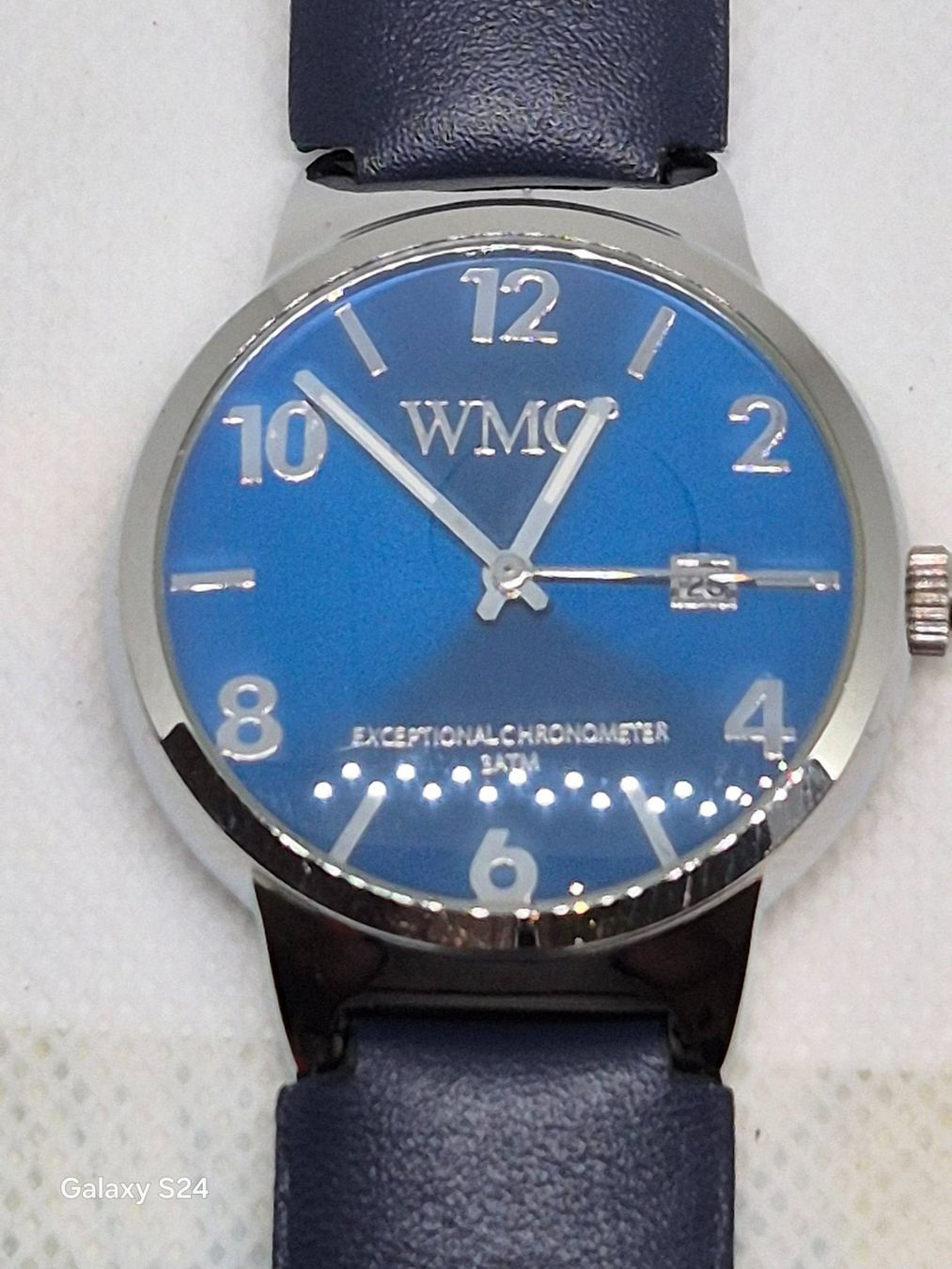 Orologi: WMC Blue Watch mit Datumsanzeige, 3 ATM – Nuovo e nell'imballaggio originale da Losone venduto da bal_gfp6 5