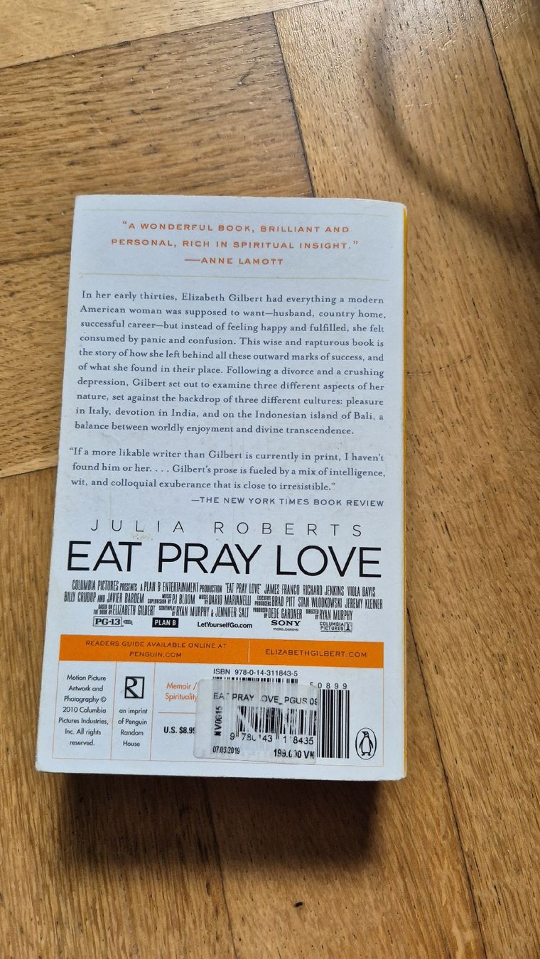 Libri: Eat Pray Love by Elizabeth Gilbert – Usato da Bern venduto da taheln 1