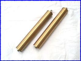2 GEWICHTE Messing für Wanduhren  -  je 1.1 kg