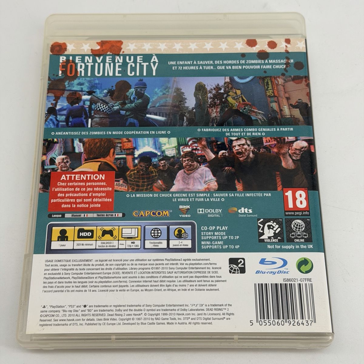 Sony Giochi: Dead Rising 2 PS3 - Jeu d'action zombie  – Usato da Vessy venduto da _Callidus_ 1