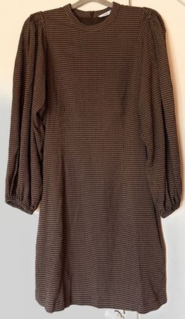 Samsøe Samsøe Kleid, Braun Kariert, Gr. L