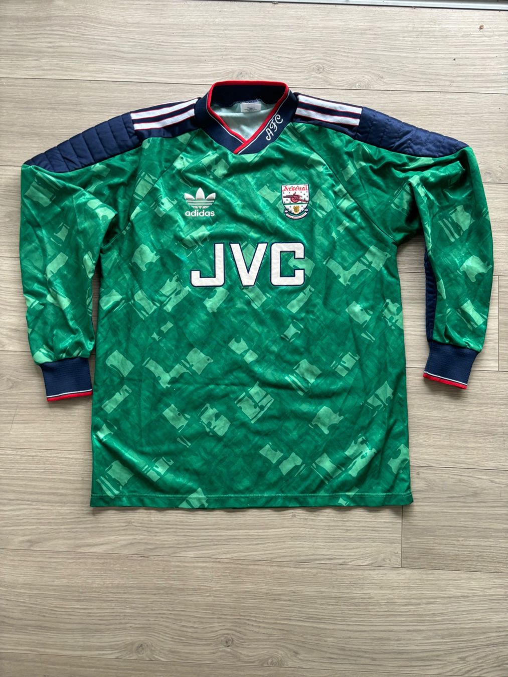 Canottiere & Pantaloni: 1990-91 Arsenal GK Shirt – Usato da Cadenazzo venduto da fab_2wkm