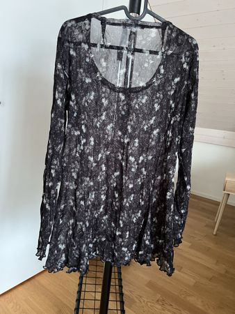 Zeitlos by Luana, Bluse, Gr. m schwarz-weiss gemustert