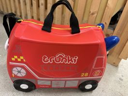 Trunki Kinderkoffer Feuerwehrauto, ideal für die Ferien 🚒
