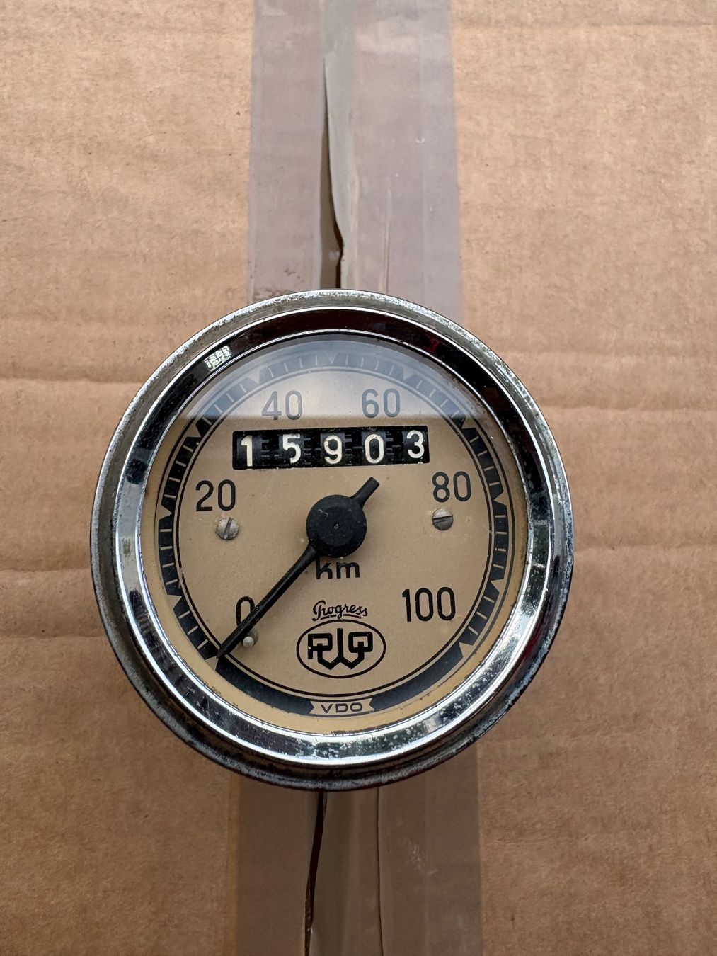 Tutti i ricambio per moto: Tacho Progress VDO 65 mm Durchmesser gebraucht – Usato da Wangs venduto da Matchless47 3