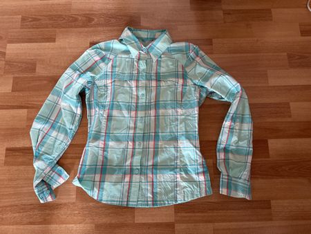Columbia Damen Bluse Gr. S, Kariert einf. Brustweite 48 cm