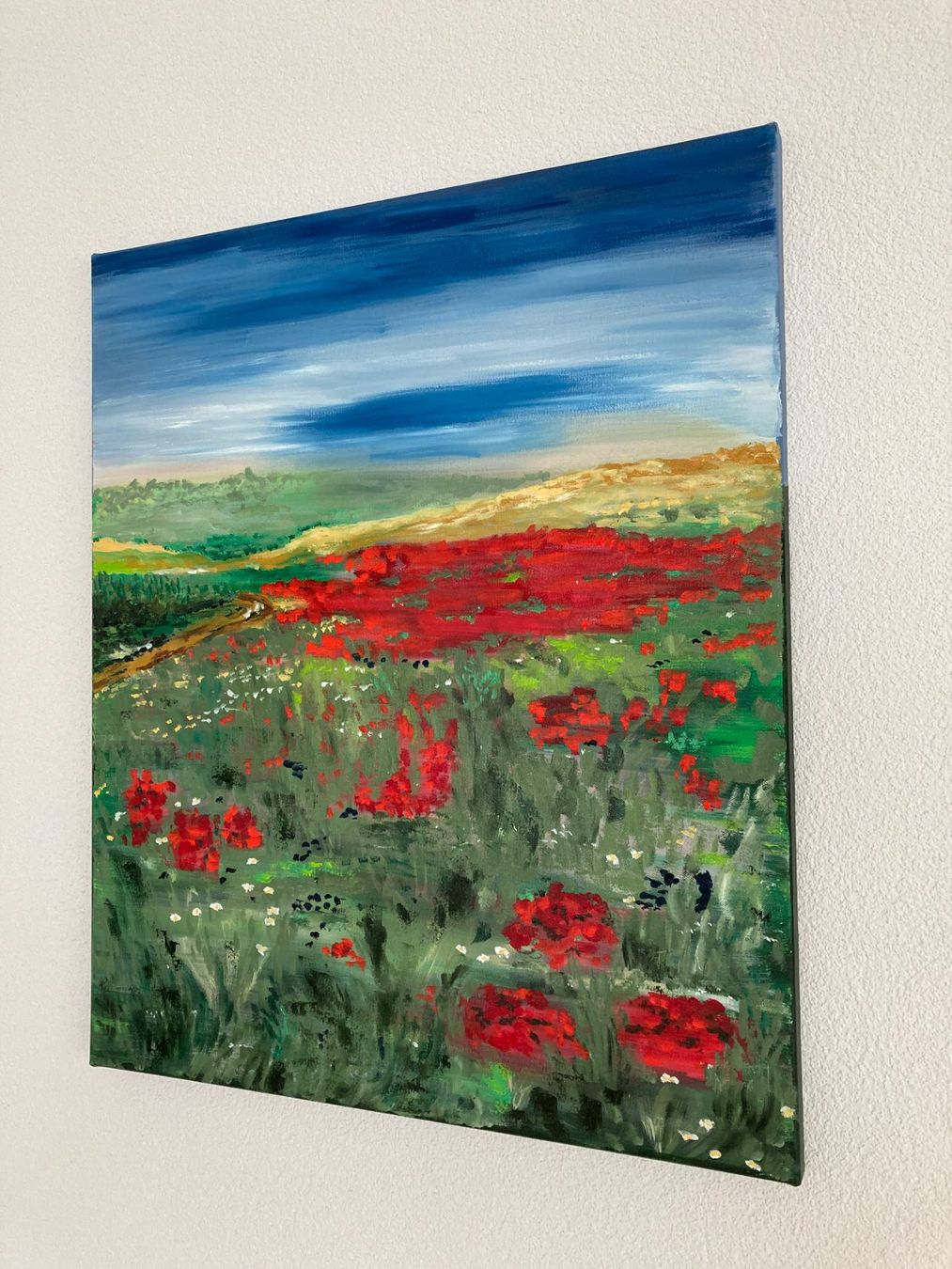 Dipinti: Handgemaltes Landschaftsbild: Mohnblumenfeld – Nuovo (secondo la descrizione) da Cham venduto da Felha 2