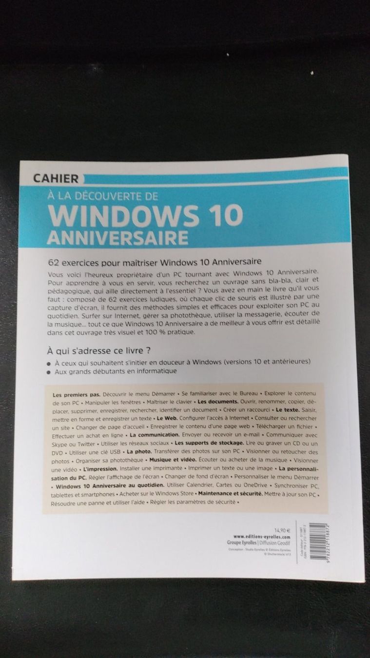 Libri: Livre à la découverte de Windows 10 – Nuovo (secondo la descrizione) da Avry-devant-Pont venduto da OBoss 1