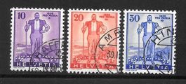 W2 - W4 Serie 3 Einzelwerte gestempelt Ausgabe 1.10.1936
