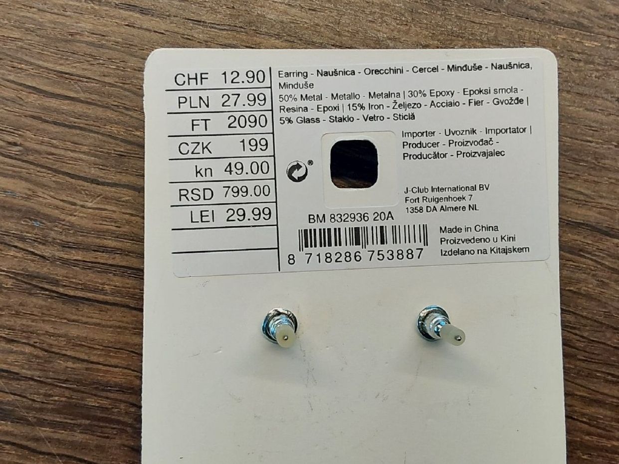 Orecchini pendenti & Orecchini a lobo: Ohrstecker rosa neu – Nuovo e nell'imballaggio originale da Köniz venduto da scopello12 2