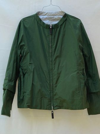 Damen-Freizeitjacke, Max Mara, Gr. S, grün-grau, gebraucht