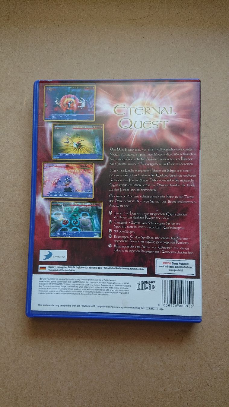 Giochi: Eternal Quest Ps2 – Usato da Chur venduto da FreakofRarity 1