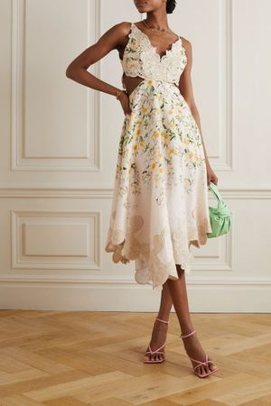 Zimmermann Elegant Linen Midi Dress [Rrp$1200]