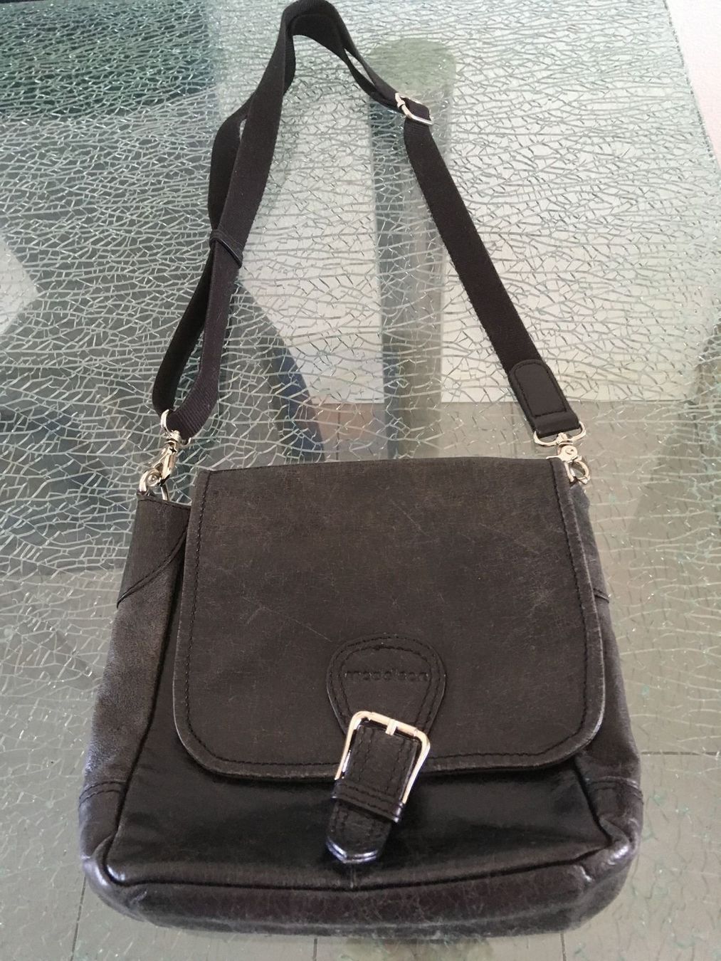 Maddison Borse da donna: Dunkelbraune maddison Lederhandtasche – Usato da Oftringen venduto da andrax