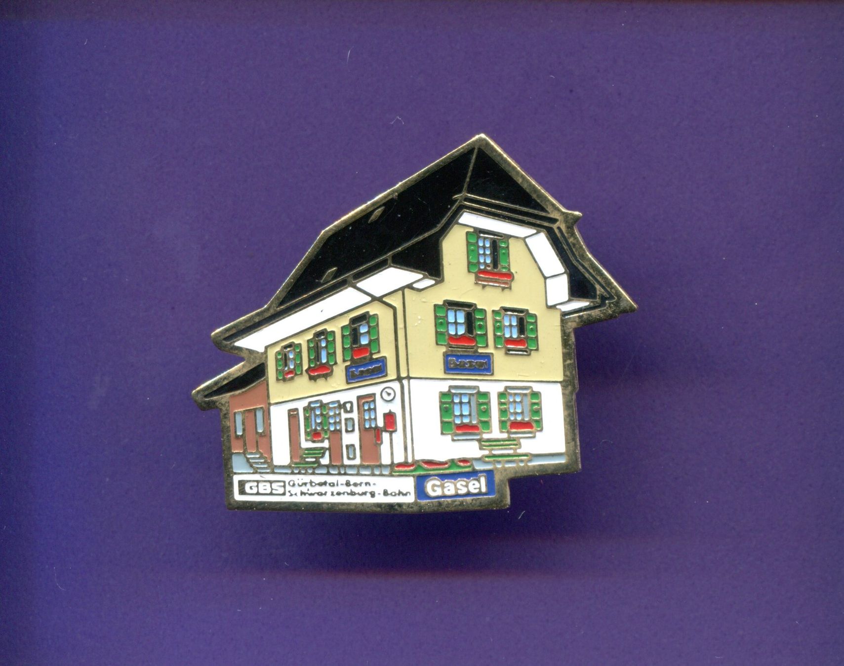 Placchette & Badge: GBS  Bahnhof  Gasel – Usato da Winterthur venduto da Sammleroase
