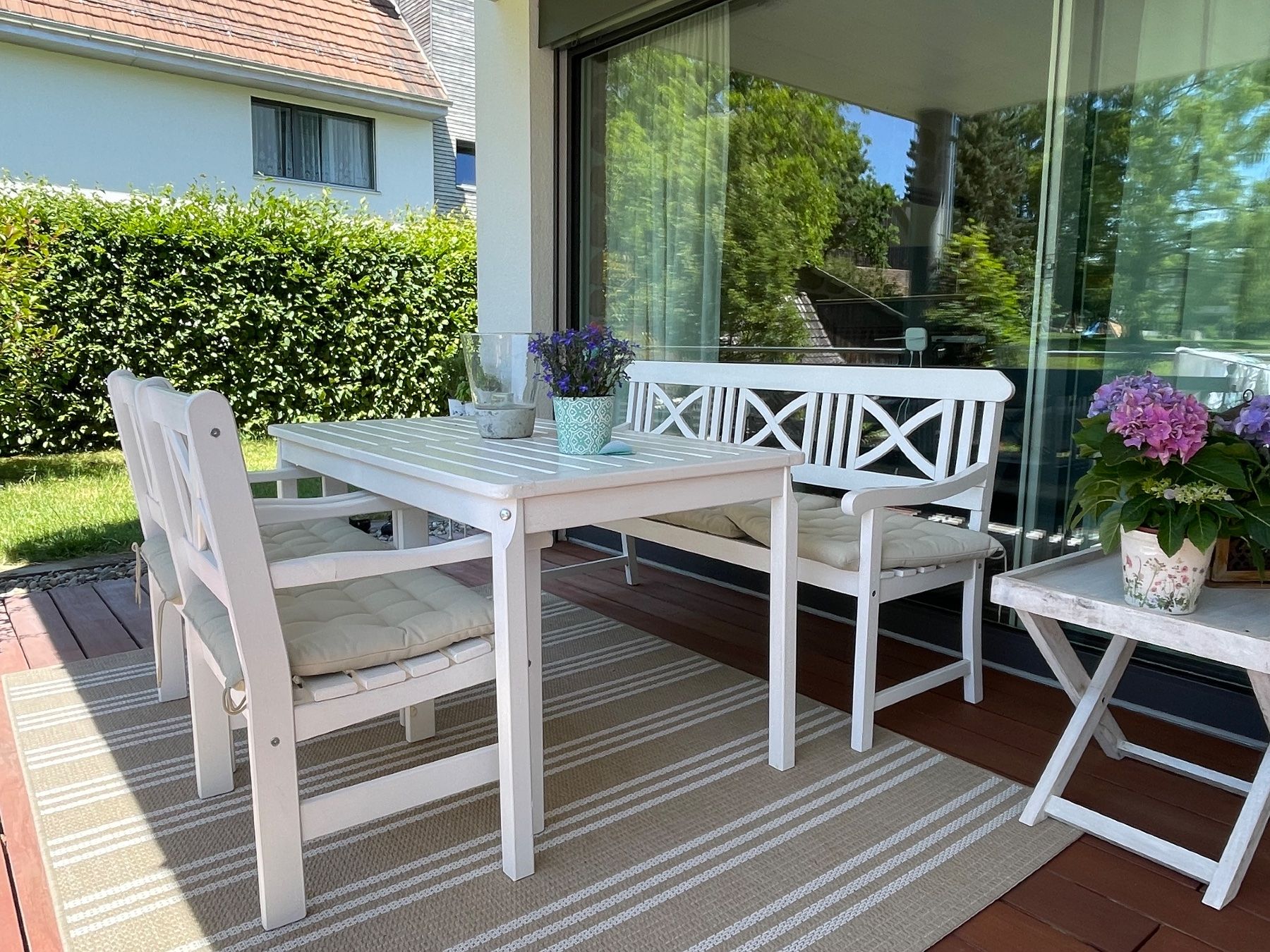 Set de table et chaises: Outdoor Möbel, Tisch mit Stühlen – D'occasion à Neuwilen par bobbel01