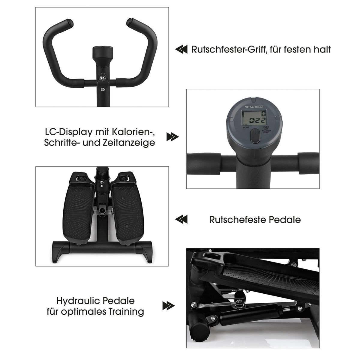 Hometrainer: Fitnesstrainer Swing Stepper mit 2 Expanderbändern – Usato da Altendorf venduto da suchtchen239 3