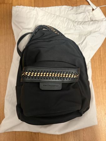 Stella McCartney black mini backpac
