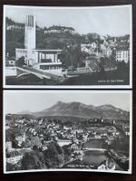 LUZERN St. Karli mit Rigi, St. Karl Kirche, Hochkamin, 2 AK