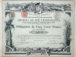 Chemins de Fer Venezueliens SA, Paris - 1893