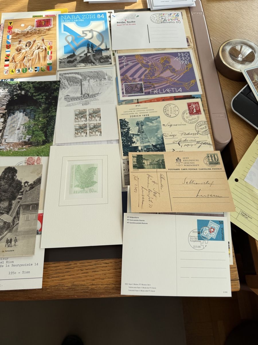 Cartoline postali: 100 AK/PK und Maximumkarten Schweiz ab Alt – Usato da Murgenthal venduto da Tina_4055 9