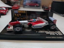 Minichamps 1:43 Toyota TF102 2002 Australia Salo 1st Point