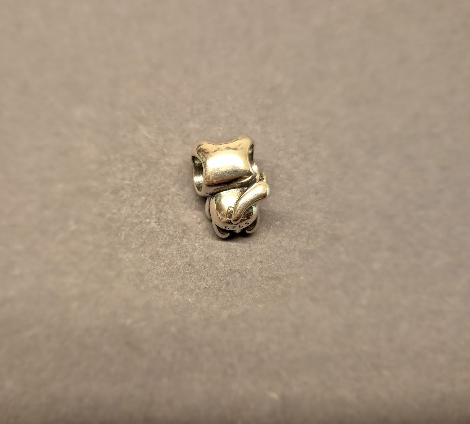 Anhänger: Silber Charm Katze mit Herz Violett +Garantie – Neu (gemäss Beschreibung) aus Rotkreuz von Carbone_Bijou-Shop 2