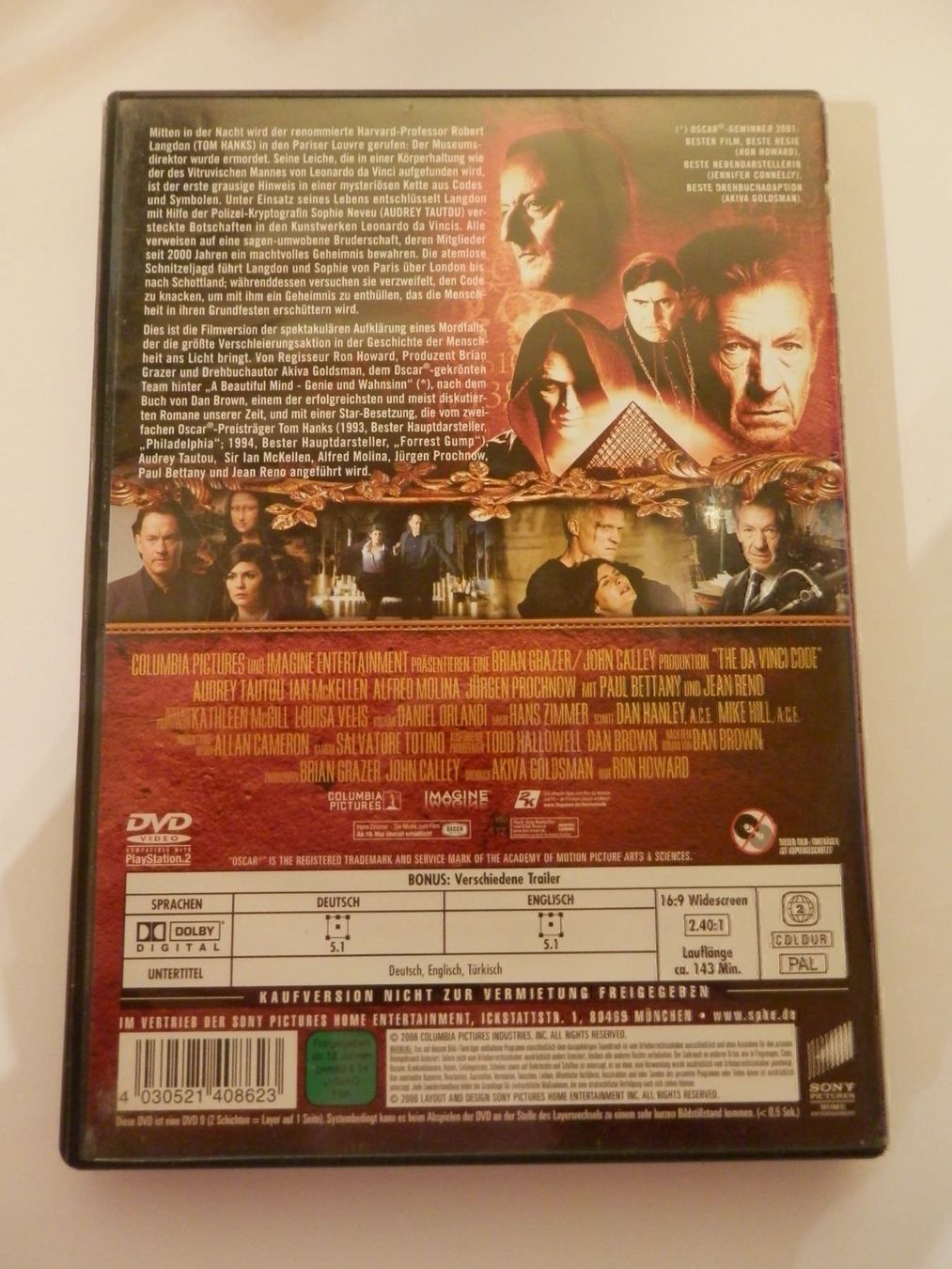 Tutti i DVDs: The da vinci code Tom Hanks – Usato da Weiach venduto da weiach82 1