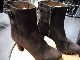 unisa Echt Leder Plateau Stiefeletten Schuhe Gr. 36 braun