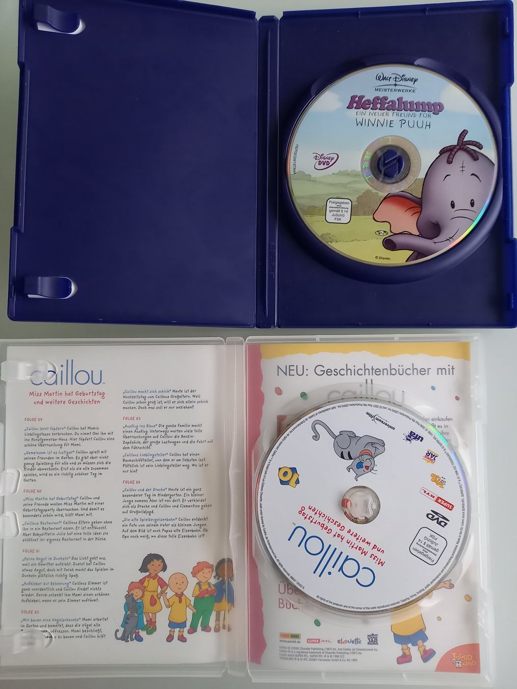 Tutti i DVDs: Set 2 DVD Winnie Puuh & Caillou – Usato da Unterengstringen venduto da saraman 2