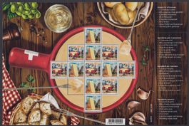 1705+1706** Fondue-Bogen postfrisch und frankaturgültig
