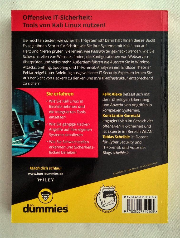 Libri: Buch - Kali Linux - Hacking-Tools für dummies – Usato da Meggen venduto da Eisscholle 1