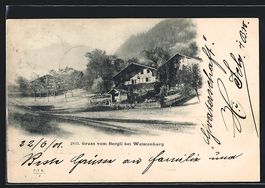 AK Weissenburg, Ansicht vom Bergli, 1901