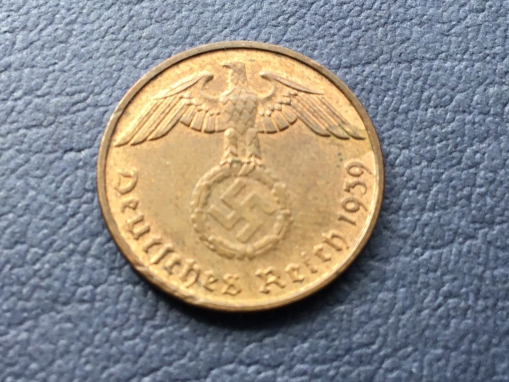 Alle Münzen: Drittes Reich 2 Reichspfennig 1939 D – Gebraucht aus St. Margrethen SG von alfapeugeot10 1