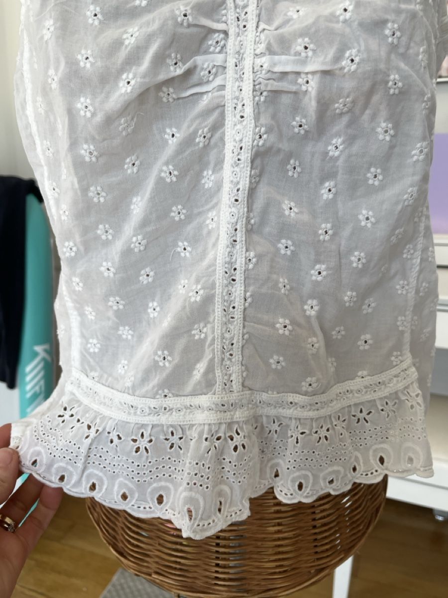 Marella Top: Spitzentop von Marella, Baumwolle, XS – Usato da Solothurn venduto da Bobesch08 6