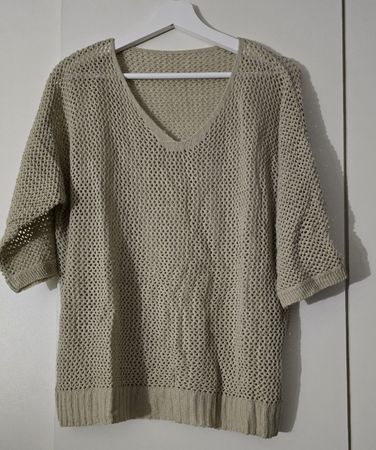 Sommerpullover mit Lochmuster Gr. L /XL