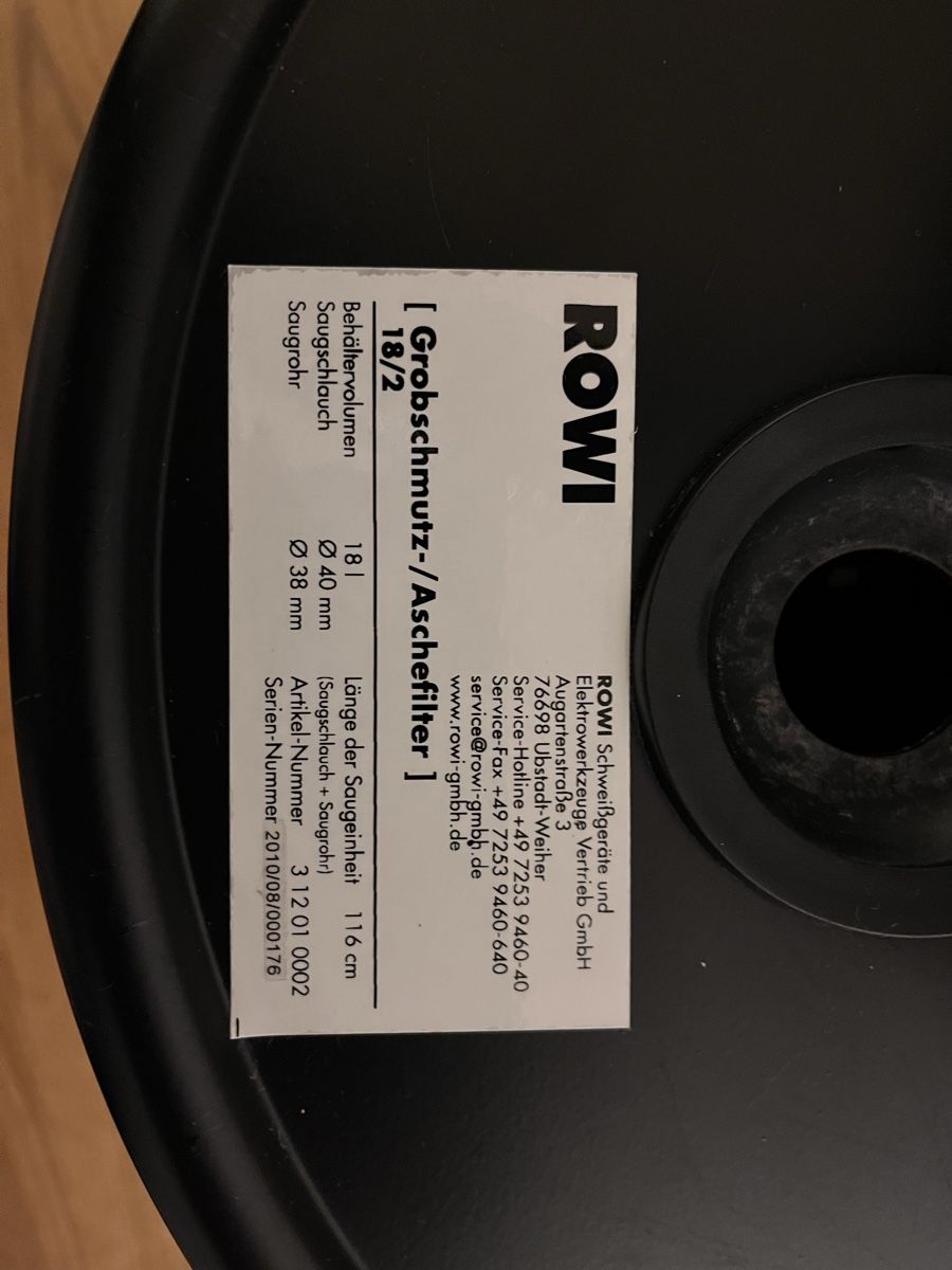 Altro per la casa: ROWI Kamin-/Grobschmutz-Aschefilter 18/2 – Usato da Magden venduto da Vergil 3