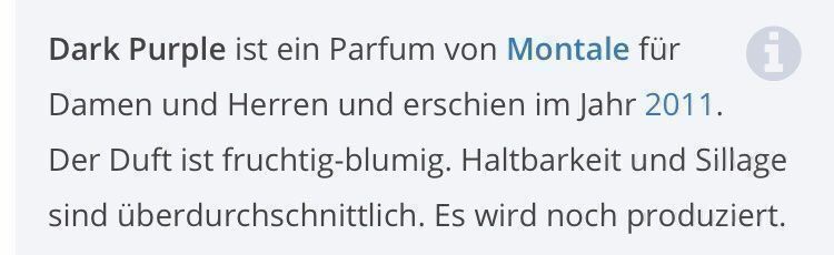 Montale Profumi & Eau de Toilette: MONTALE DARK PURLE 5 ml Abfüllung – Nuovo (secondo la descrizione) da St. Gallen venduto da lfs_nxl8 1