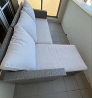 Rattan Loungeset Denver inkl. Kissen und Beistelltisch
