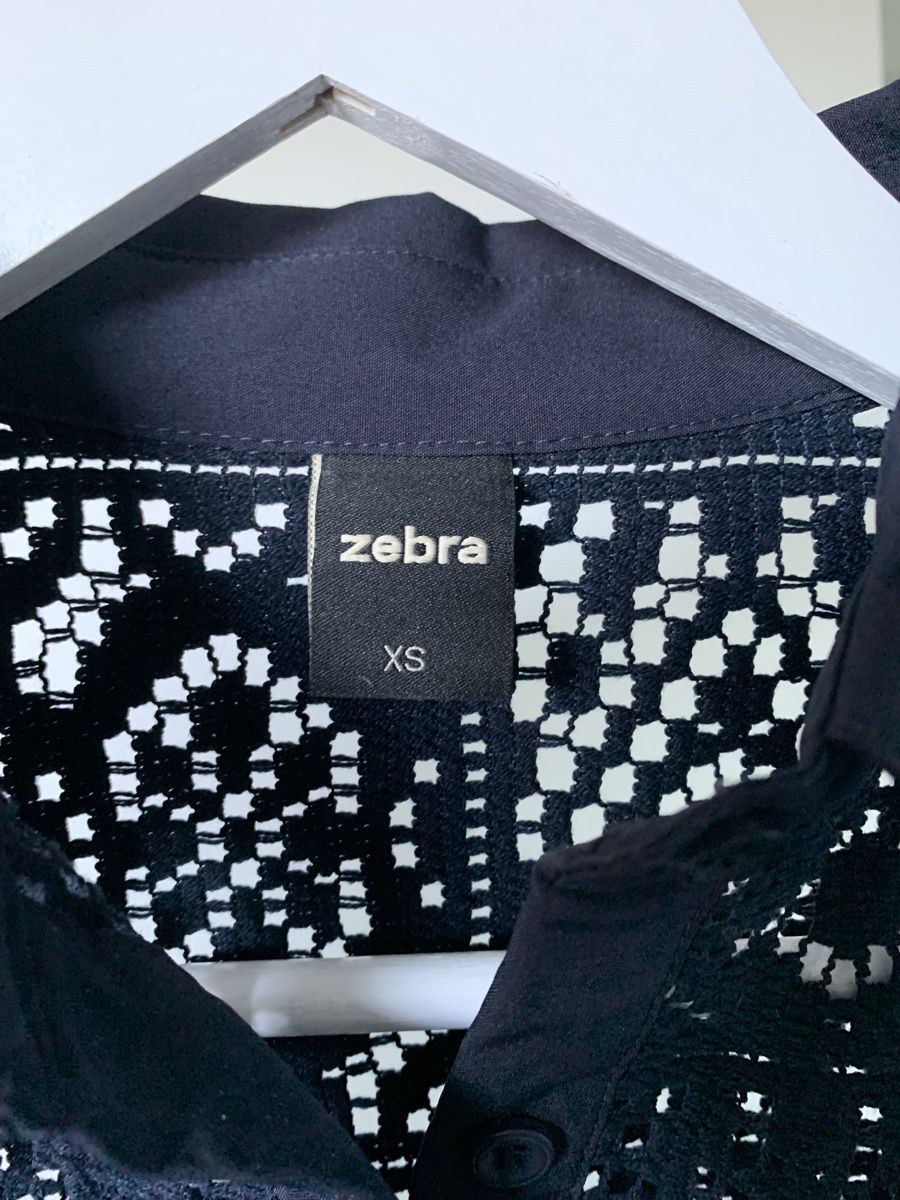 Zebra Camicette: Blaue luftdurchlässige Spitzenbluse von Zebra, Gr. S / NEU – Nuovo (secondo la descrizione) da Bühler venduto da Princess2016 3
