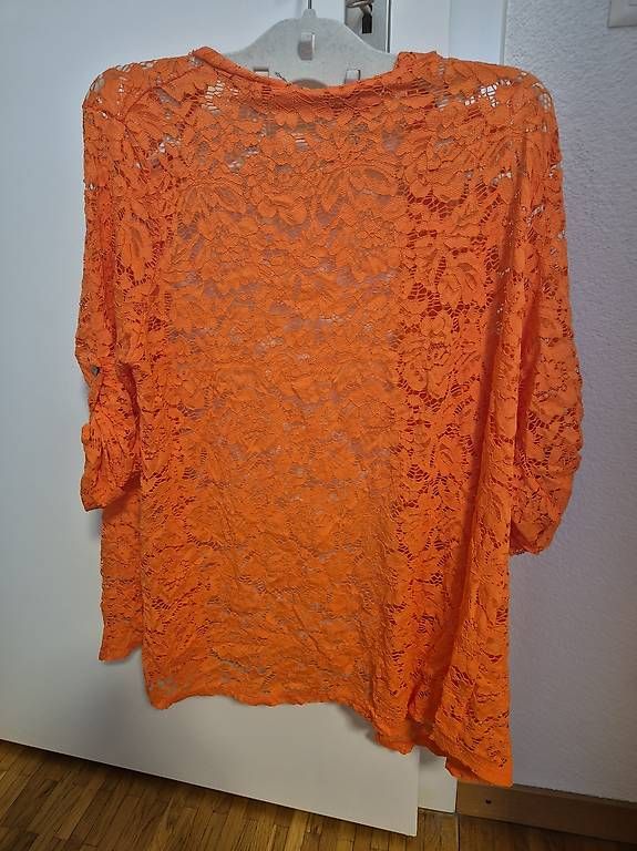 Camicette: Jaquette orange a dentelle gr. M neuve – Usato da marly venduto da Leg_chipie21