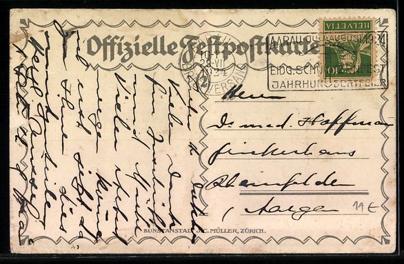Cartes postales: Aarau, Eidgenössisches Schützenfest 19 – D'occasion à Berlin par bartko-reher 1