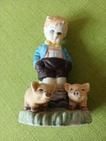 Bisquit-Porzellan-Figur << der Schweine-Hirt>>