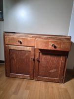 Sideboard Holz mit zwei Schubladen und Tueren